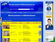 Tablet Screenshot of monteurzimmer-wilhelmshaven.de